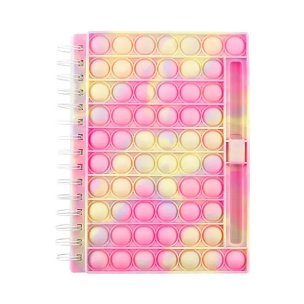 Fidget Toys Stress Relief Silicone Cover Notebook Pen Holder