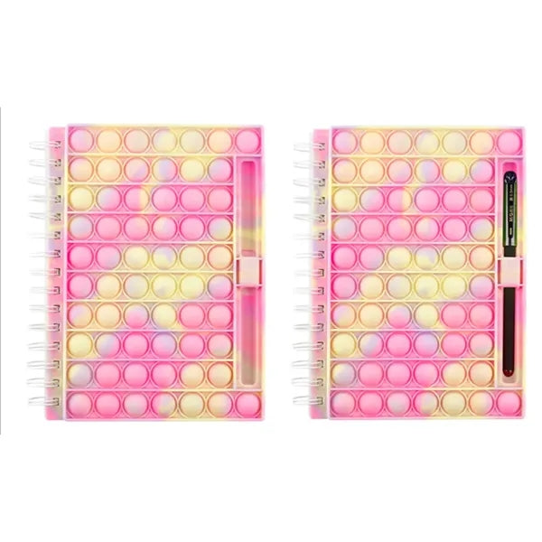 Fidget Toys Stress Relief Silicone Cover Notebook Pen Holder
