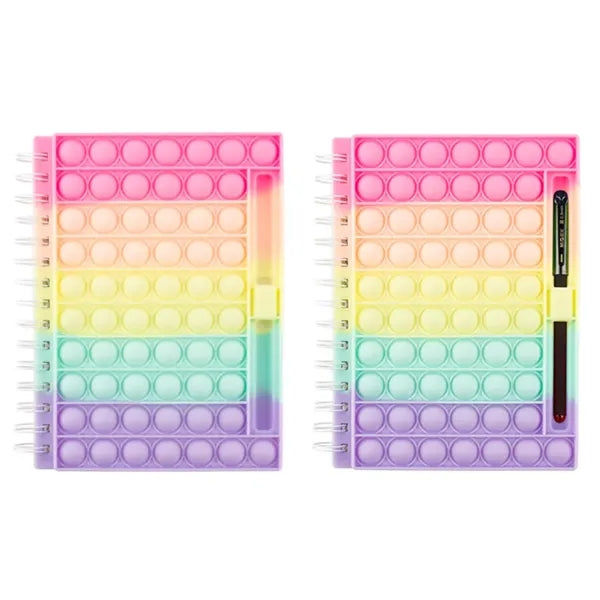 Fidget Toys Stress Relief Silicone Cover Notebook Pen Holder