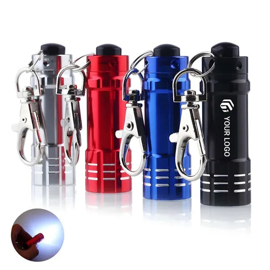 Camping hiking outdoor portable keychain mini flashlight