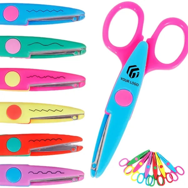 School kids adults safety decorative edge craft scissors