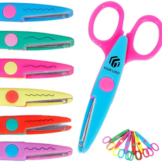 School kids adults safety decorative edge craft scissors