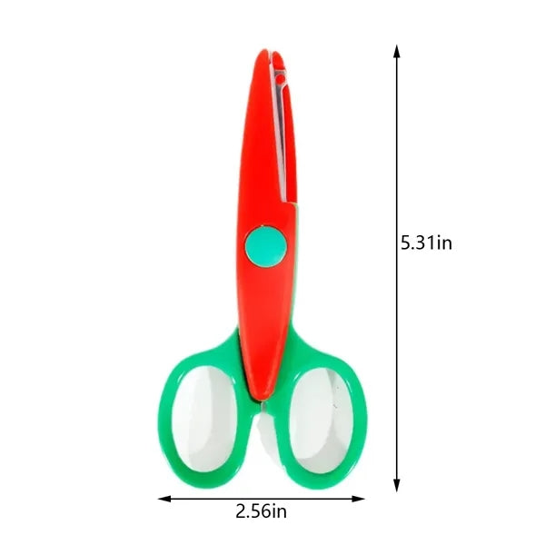 School kids adults safety decorative edge craft scissors