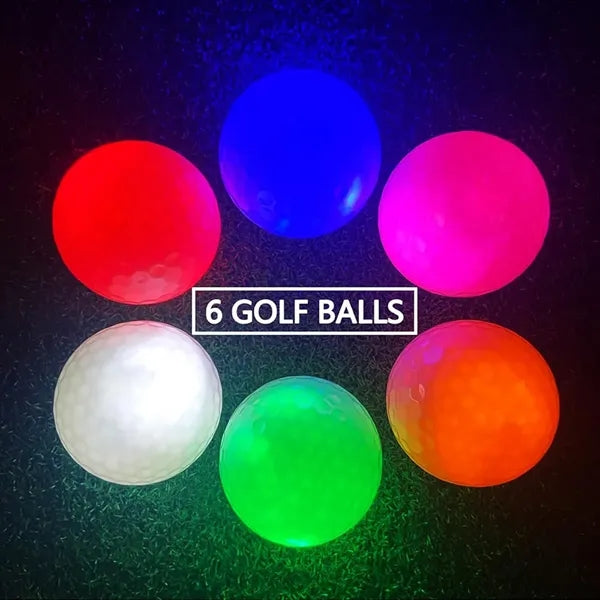 6-Color Bright Luminous Night LED Golf for Long Lasting Glow