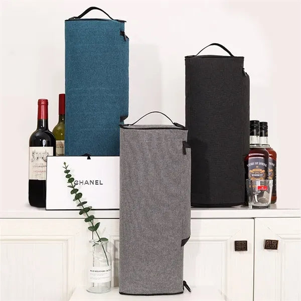 Golf Cooler Bag Holds 6 Pack of Cans or 2 Wine Bottles