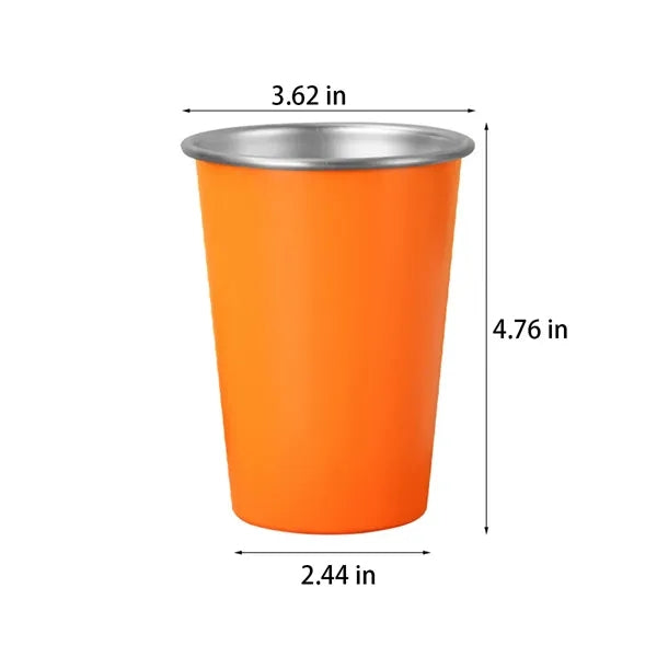 16OZ Unbreakable Stainless Steel Drinking Water Cup