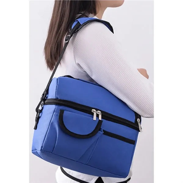 Leakproof Insulated Thermal Cooler Lunch Box with Strap