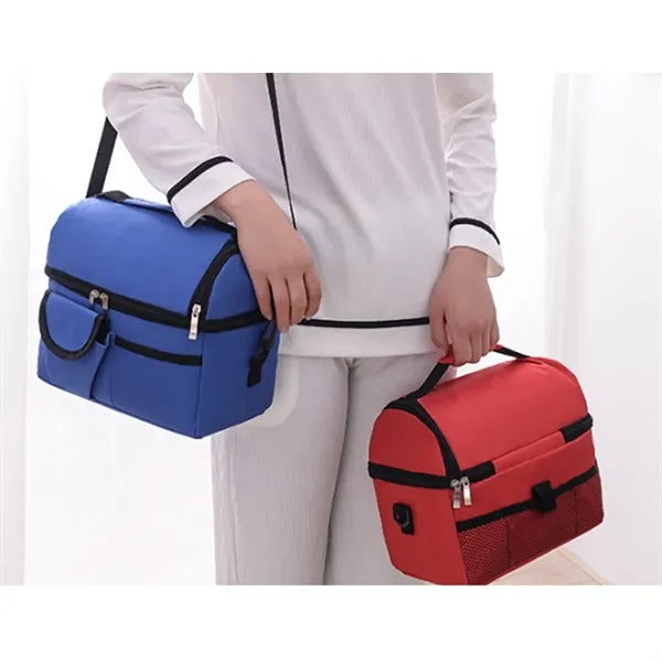 Leakproof Insulated Thermal Cooler Lunch Box with Strap