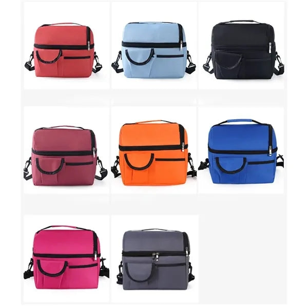 Leakproof Insulated Thermal Cooler Lunch Box with Strap