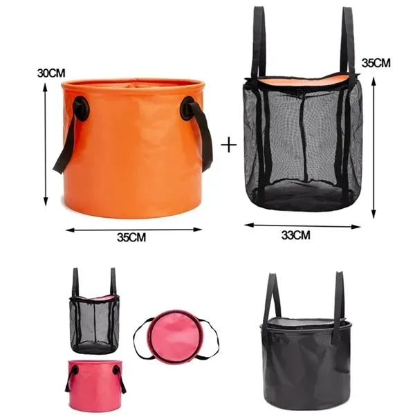 Portable Water Storage Bag Collapsible Fishing Bucket