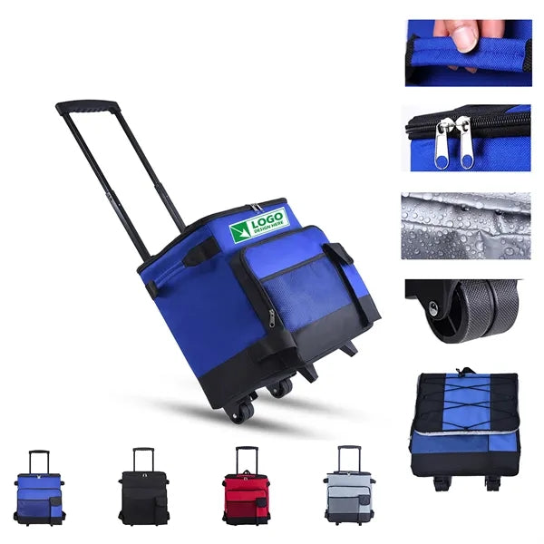 10 Gallons Rolling Cooler with Wheels and Handle