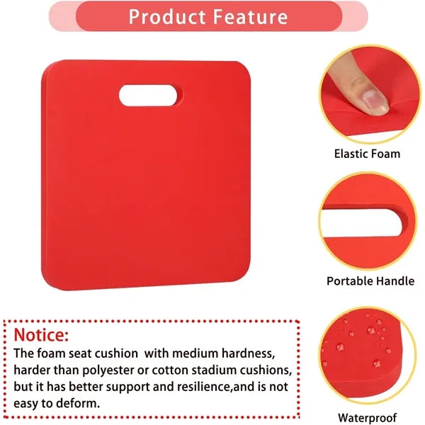 Bleacher Pad Foam Stadium Seat Cushion with Handle