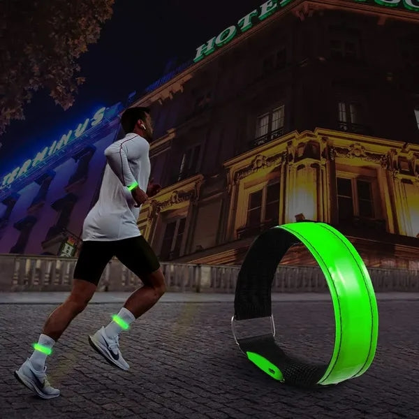 Running walking cycling rechargeable LED light up armband