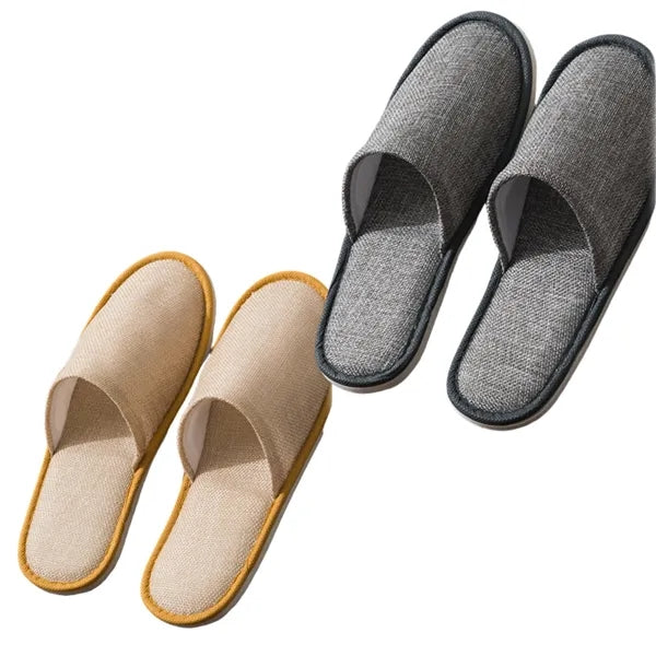 Linen Slip-resistant Single-use Slippers