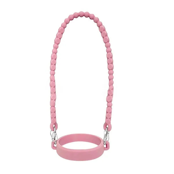 Soft Silicone Water Bottle Handle/Carrier with Strap