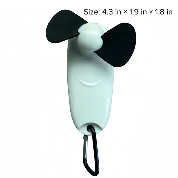 Portable Flashlight Fan With Carabiner