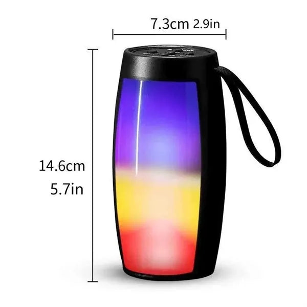 Portable Bluetooth Speaker with LED Light