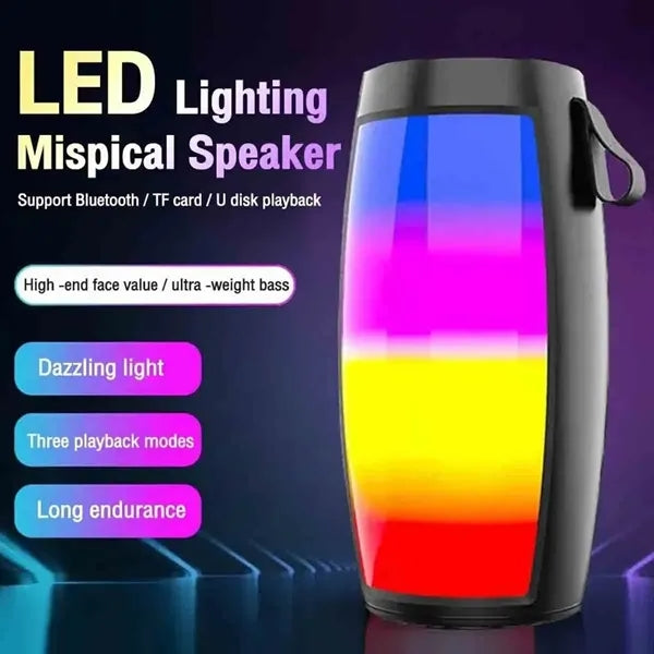 Portable Bluetooth Speaker with LED Light