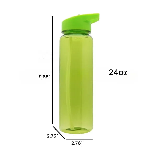 Transparent 24oz Sports Water Bottle