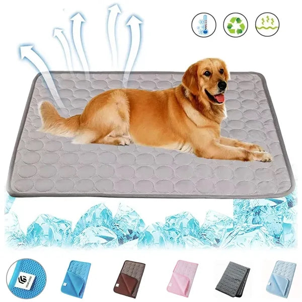 Portable kennel sofa car cooling mat pad for dogs and cats