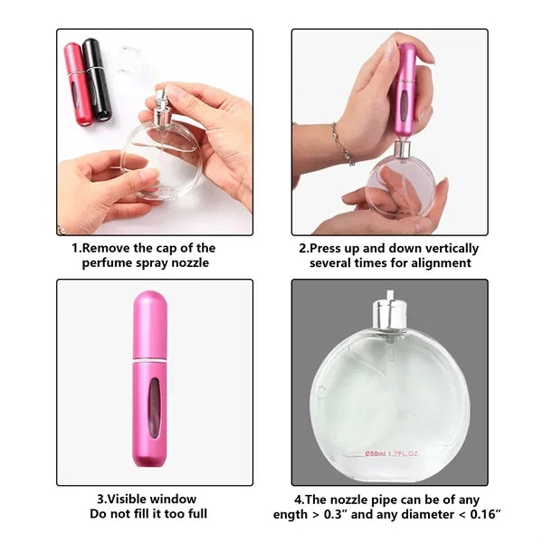 Perfume Refillable Bottle With Window Free Shipping