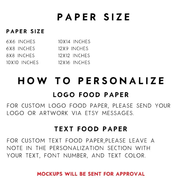Food Wrapping Wax Paper