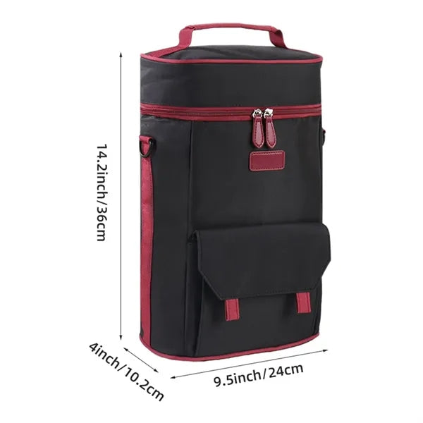 Storage Bag Two Red Wine Thermal Handbag