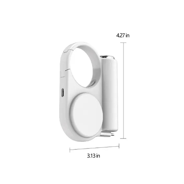 Outdoor Power Bank with Flashlight, Retractable Cables