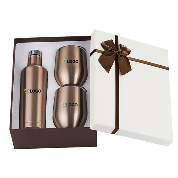 Wine Chiller Gift Set Vacuum Insulated Bottle