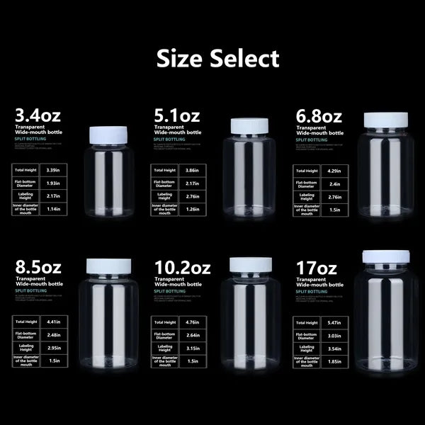 1oz Clear Refillable Bottle Free Shipping