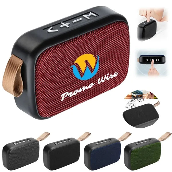 Durable Practical Portable Fabric Cube Bluetooth Speaker