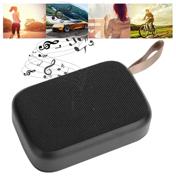 Durable Practical Portable Fabric Cube Bluetooth Speaker