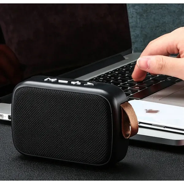 Durable Practical Portable Fabric Cube Bluetooth Speaker