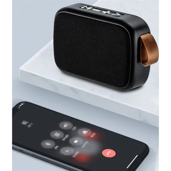 Durable Practical Portable Fabric Cube Bluetooth Speaker