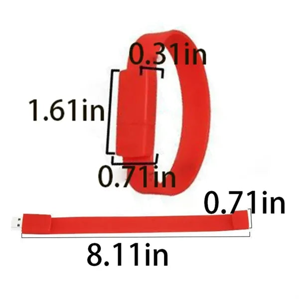 Silicone USB Memory Stick Wristband