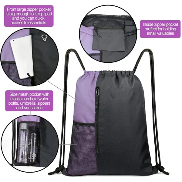 Sports Drawstring Backpack Bag
