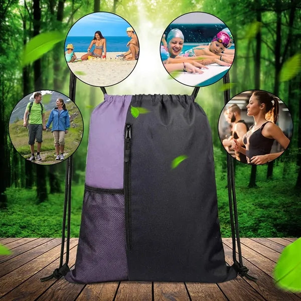 Sports Drawstring Backpack Bag