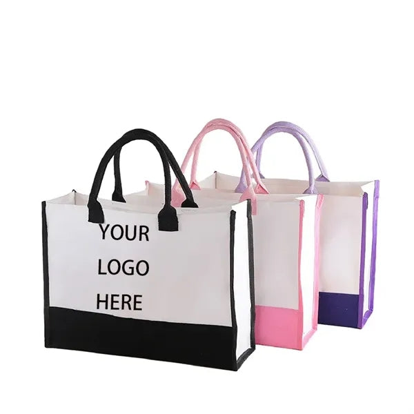 Embroidered Canvas Tote Pool Bag Gift for Her