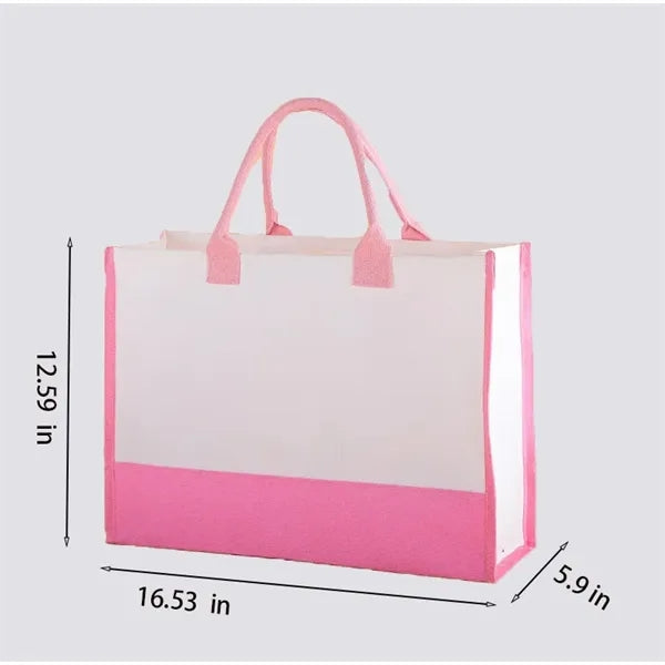 Embroidered Canvas Tote Pool Bag Gift for Her