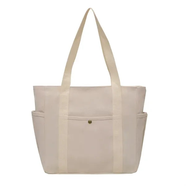 Canvas Tote School Bag Embroidery Gift