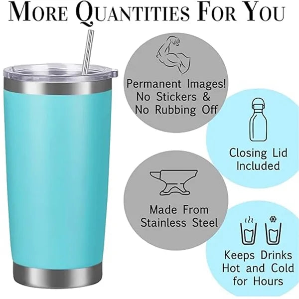 20oz Double-layer Vacuum Insulated Car Cup
