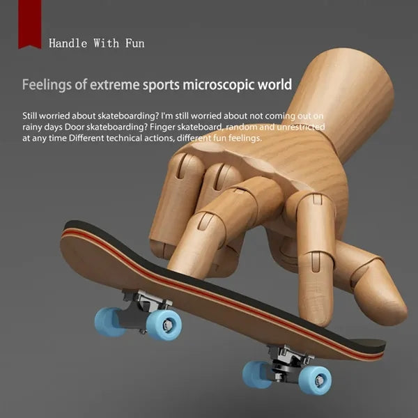 5 Layers Maple Finger Skateboard Stress Relief Toy