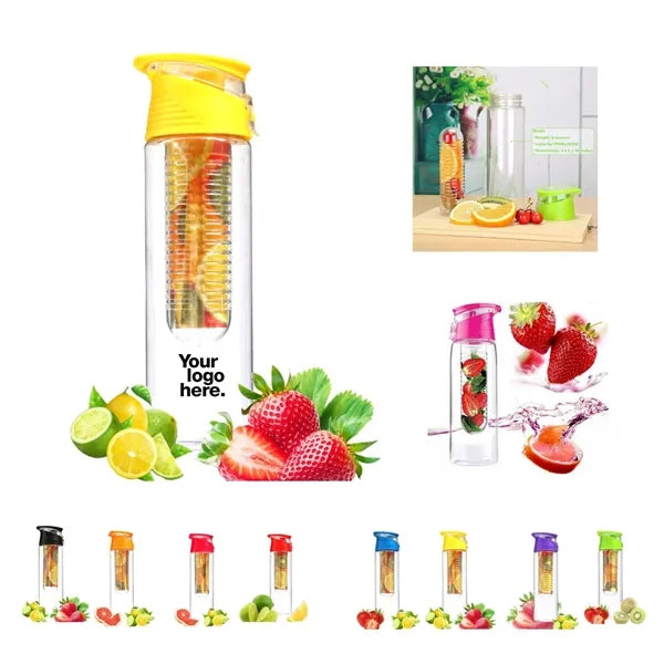 Outdoor Sports Bottle with Lemon Cup Design