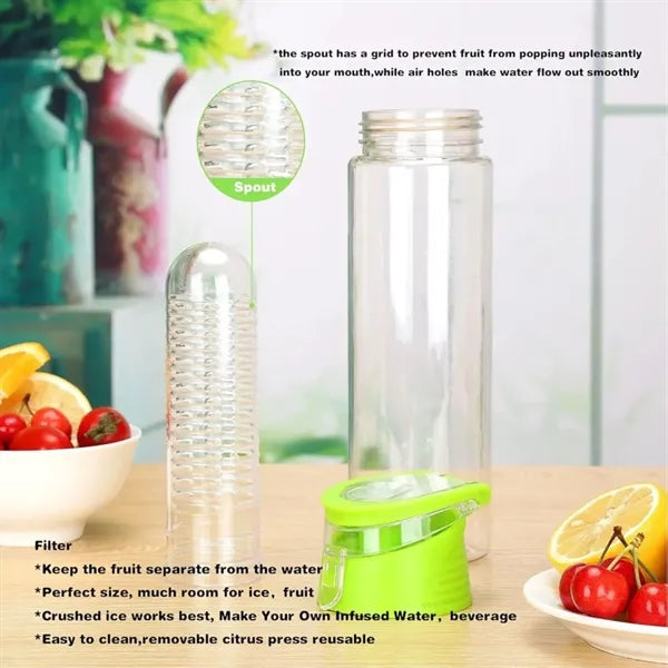 Outdoor Sports Bottle with Lemon Cup Design