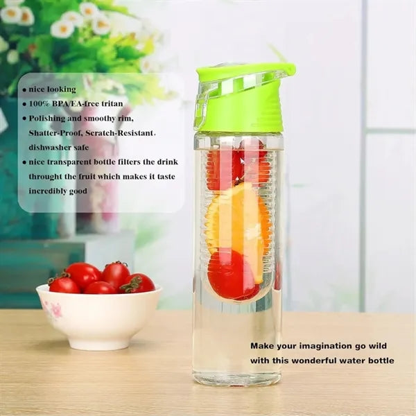 Outdoor Sports Bottle with Lemon Cup Design