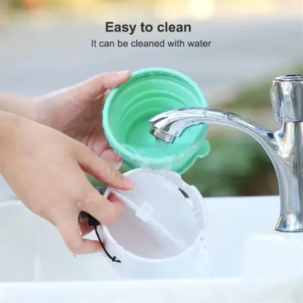 Collapsible Silicone Dog Bowl with Waste Bag and Travel Cup
