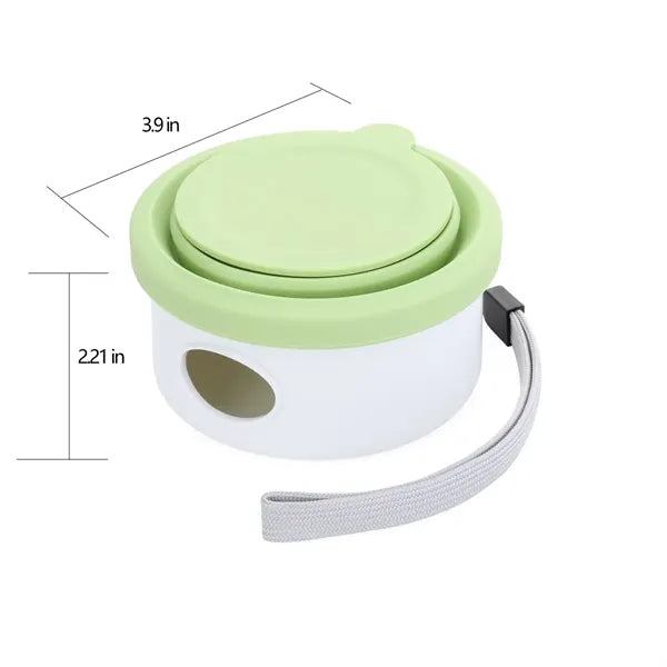 Collapsible Silicone Dog Bowl with Waste Bag and Travel Cup