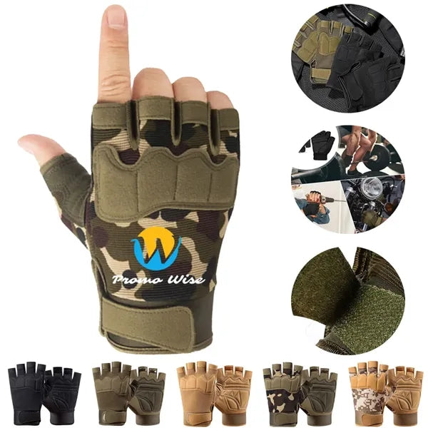 Tactical Fingerless Outdoor Anti Slip Gloves