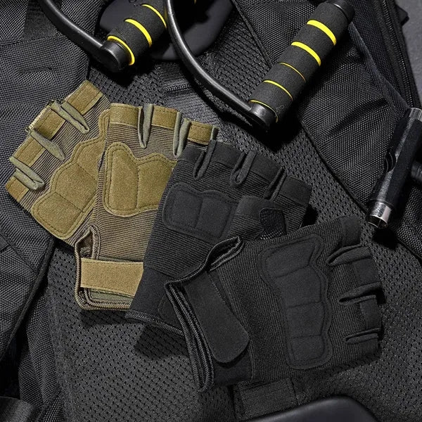 Tactical Fingerless Outdoor Anti Slip Gloves