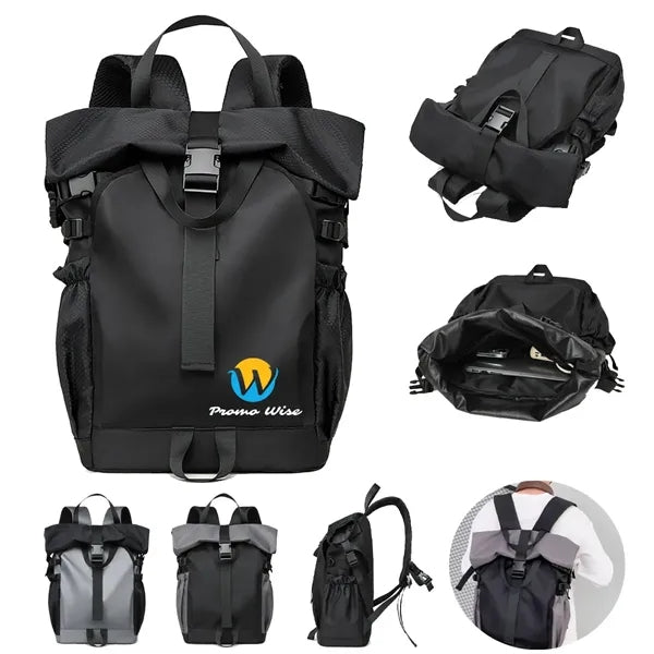 Roll Top Large Capacity Backpack For College, Outdoor